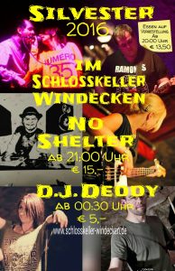 Sylvester mit No Shelter und Dj Deddi